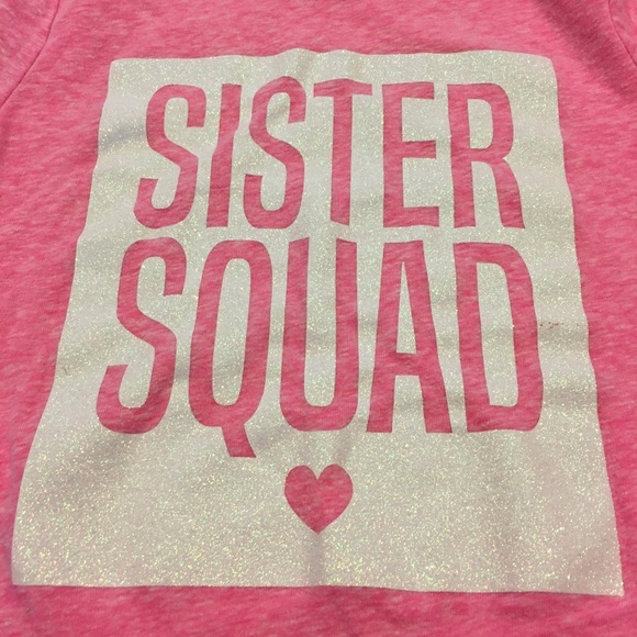 Pink Sister Squad Set of 2 Sparkle T Shirts - Picture 6 of 7